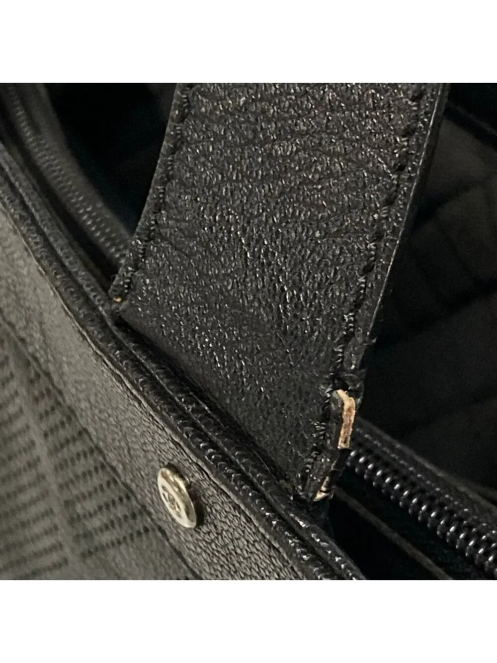 Chanel Tote Bag Black Perforated Leather